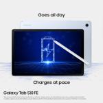 Samsung Galaxy S10 FE Android Tablet, Wifi, 128GB Storage, 8GB Memory, 10.9" Display, S Pen included, Long lasting Battery, Silver, 3 Year Samsung Extended Warranty (UK Version)