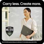 LG gram Pro 2in1 2024 16T90SP 16 inch Ultra-Lightweight 2 in 1 Laptop, Intel Core Ultra 7 Processor up to 4.8GHz, 16GB RAM, 1TB SSD, Windows 11 Home, Stylus Pen, Intel EVO Certified (Obsidian Black)