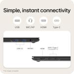 LG gram Pro 17Z90TR-E - 17 inch 2.5K 144Hz VRR, Ultra-Lightweight Laptop, Intel Core Ultra 7 255H, NVIDIA GeForce RTX 5050, 32GB RAM, 1TB SSD, Windows 11 Home, Copilot, Hybrid AI, Black (2025)