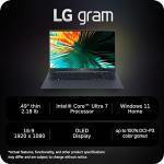 LG Gram Superslim 15.6-inch Thin and Lightweight Laptop, Intel Evo Edition - Intel Core Ultra 7, 16GB RAM, 1TB SSD with OLED Display