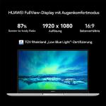 Huawei MateBook D 15 (2022) - Core i7, 16GB+512GB, Win11, Silber 15,6 Zoll Notebook mit FHD FullView Display