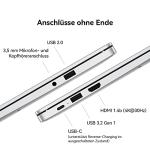 Huawei MateBook D 15 (2022) - Core i7, 16GB+512GB, Win11, Silber 15,6 Zoll Notebook mit FHD FullView Display