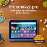 Amazon Fire HD 10 Kids Pro tablet (newest gen)| ages 6–12, long battery life, includes ads-free books, games, apps and videos that children love, 10.1" brilliant screen, parental controls, 32GB