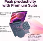 Lenovo Yoga 9i 2-in-1 Aura Edition 14" Copilot+ Laptop (2025) - Intel Ultra 7 258V 8-Core, 32GB RAM, 1TB M.2 NVMe SSD, 14.0" 2.8K OLED Touchscreen 1100-Nits, Windows 11 Pro - Cosmic Blue