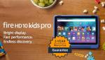 Amazon Fire HD 10 Kids Pro tablet (newest gen)| ages 6–12, long battery life, includes ads-free books, games, apps and videos that children love, 10.1" brilliant screen, parental controls, 32GB