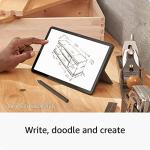 Amazon Fire Max 11 tablet (newest gen), productivity bundle with Keyboard Case, Stylus Pen, octa-core processor, 4 GB RAM to do more throughout your day, 128 GB, Grey, without Ads