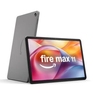 Amazon Fire Max 11 tablet (newest gen), our most powerful tablet yet, vivid 11" display, octa-core processor, 4 GB RAM, 14-hr battery life, 128 GB, Grey, with Ads