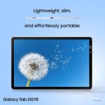 Samsung Galaxy S10 FE Android Tablet, Wifi, 128GB Storage, 8GB Memory, 10.9" Display, S Pen included, Long lasting Battery, Grey, 3 Year Extended Warranty (UK Version)
