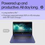 HP Stream 14" Laptop | Intel N4120 Processor | 4 GB RAM | 128 GB SSD | Intel UHD Graphics | HD Display | Dual Speakers | Microsoft 365 Personal 12 month included | Win 11 | Indigo Blue | 14s-dq0033sa