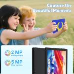 DigiLand Kids Tablet 10.1 inch,Android 15 Tablets,6GB RAM+32GB ROM (Expand to TF) Parental Control,Kids Software Pre-Installed,Dual Camera 2MP+5MP,Android Learning Tablet with Proof Case(Blue)