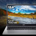 acer Aspire Go 15 AG15-32P Laptop - Intel N150, 8GB, 128GB UFS, Integrated Graphics, 15.6" Full HD, Windows 11, Silver