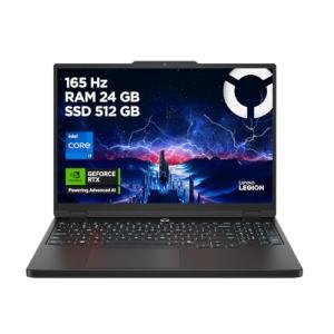 Lenovo Legion 5 Gen 10 Gaming Laptop 15.3" WUXGA IPS | i7-13650HX, GeForce RTX 5060, 24GB RAM, 512GB SSD, Wi-Fi 6, Windows 11 Home | White Backlit, English (UK) Keyboard – Eclipse Black