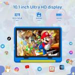 HotLight Kids Tablet 10 inch Android 14 Octa-Core, 8GB RAM+64GB ROM, 1280 * 800 IPS, 5MP+8MP Dual Camera, 5000mAh, Parental Control, WiFi 6/BT 5.3, Child Tablet with Protective Case(Blue)