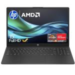 HP 15.6" Laptop | AMD Ryzen 5 | 16GB | 512GB SSD | Windows 11 Home True Vision camera | Long battery life | Ample storage | Anti-glare panel | 15-fc0004sa