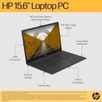 HP 15.6" Laptop | AMD Ryzen 5 | 16GB | 512GB SSD | Windows 11 Home True Vision camera | Long battery life | Ample storage | Anti-glare panel | 15-fc0004sa