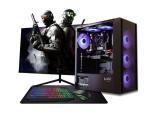 ASC TECHNOLOGY Gaming PC Bundle, i7-3770 3.90GHz, 16GB RAM, GT 730 2GB, 256GB SSD + 1TB HDD, 500W 80+ PSU, Black 6 Fan RGB Gaming Case, WiFi, Windows 11, 22" Monitor Bundle, 1 Year Warranty
