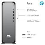 HP OmniDesk Slim S03-0009sa Intel Core i5 i5-14400 8GB DDR5-SDRAM 512GB SSD Slim PC PC Windows 11 Home