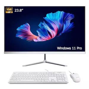 23.8" FHD IPS All-in-One pc,Windows 11 Pro Desktop Computer,Intel i5 Processor up to 4.4 GHz, 16GB RAM,256GB SSD,Wi-Fi, USB,HDMI, QWERTY-Keyboard and Mouse