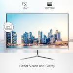 23.8" FHD IPS All-in-One pc,Windows 11 Pro Desktop Computer,Intel i5 Processor up to 4.4 GHz, 16GB RAM,256GB SSD,Wi-Fi, USB,HDMI, QWERTY-Keyboard and Mouse