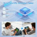 Ainmel Android 15 Tablet 11 Inch - Android Tablet with Keyboard 24GB 1TB Expand, Octa-Core Tablets 6800mAh, Widevine L1, WiFi 6, Face Unlock 2 in 1 tablet with Mouse, Case, Charger (Black)