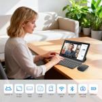 Ainmel Android 15 Tablet 11 Inch - Android Tablet with Keyboard 24GB 1TB Expand, Octa-Core Tablets 6800mAh, Widevine L1, WiFi 6, Face Unlock 2 in 1 tablet with Mouse, Case, Charger (Black)