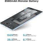 DOOGEE Newest Android 16 Tablets, U11 11 Inch Tablet with Gemini AI, 16GB+128GB/2TB, 8580mAh, Unisoc T7200, 5G WiFi Android Tablets | Widevine L1 | Bluetooth 5.0 | 13MP+5MP | GPS | OTG - Black