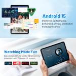 Ainmel Android 15 Tablet 11 Inch - Android Tablet with Keyboard 24GB 1TB Expand, Octa-Core Tablets 6800mAh, Widevine L1, WiFi 6, Face Unlock 2 in 1 tablet with Mouse, Case, Charger (Black)