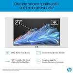 HP OmniStudio X 27” All-in-One Desktop PC | Intel Core™ Ultra 5 125H Processor | 16 GB RAM | 1 TB SSD | Intel Arc™ Graphics | 4K UHD Display | Windows 11 | Poly Studio | Meteor Silver | 27-cs0004na