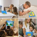 Ainmel Kids Tablet 7 inch, Android 13 Tablets for Kid, 5GB RAM+32GB ROM 128GB Expand, Parental Control, Kiddos Software Pre-Installed, Dual Camera, Android Learning Tablet with Proof Case (Blue)