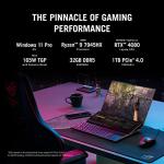 ASUS ROG Zephyrus Duo 16 (2022) Gaming Laptop, 16” Mini LED 240Hz/3ms, QHD 16:10 Display, 100% DCI-P3, NVIDIA GeForce RTX 4090, AMD Ryzen 9, 32GB DDR5, 2TB SSD, Windows 11 Pro, GX650PY-XS97, Black