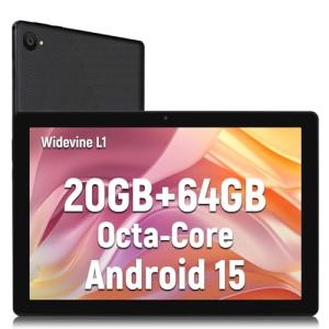 Byxsb Tablet 10 Inch Android 15 Tablets 1280x800 HD IPS Touchscreen Octa-Core Processor 20 GB RAM + 64 GB ROM (Expand to 1TB) 5 MP + 8 MP Dual Camera 5000 mAh Battery (Black)