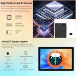 Byxsb Tablet 10 Inch Android 15 Tablets 1280x800 HD IPS Touchscreen Octa-Core Processor 20 GB RAM + 64 GB ROM (Expand to 1TB) 5 MP + 8 MP Dual Camera 5000 mAh Battery (Black)