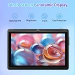 VASOUN 7 inch Tablet, Android 13 with 32GB ROM, Tablet PC with Quad Core Processor, GMS Certified WiFi Dual Camera, Portable Tablets with Case