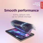 Lenovo Tab Android Tablet | 10.1 inch Full HD Display | MediaTek Helio G85 | 64GB | Wi-Fi 6 | 4GB RAM | Luna Grey + Clear Case