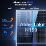 DMDFJY 15.6" Laptop, N-150 Processor (Max 3.6GHz), 16GB RAM 512GB SSD Laptops PC, Fingerprint Unlock, USB 3.0/HDMI Ports, WiFi 5 & BT 4.2, RGB Illuminated Keyboard