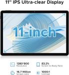 DOOGEE U11 Android 16 Tablet 11 Inch - 2025 Newest Android Tablets 16GB+128GB/2TB, 8580mAh, 90 Hz Octa-Core Gaming Tablet, Widevine L1, Gemini AI, 1080P, BT 5.0, 5G WiFi, 13MP+5MP, GPS, OTG - Blue