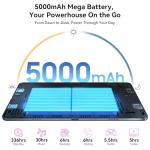 Android Tablets 10 Inch Tablet - Gemini AI Android 16 Tablets, 24GB RAM + 256GB ROM (2TB TF), Widevine L1, FHD, WiFi 6, BT5.0, GPS, Tablet with Keyboard, Case and Pen, 8MP AI Camera, 2 Years Warranty