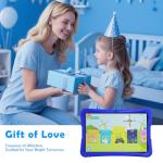 DigiLand Kids Tablet 10.1 inch,Android 15 Tablets,6GB RAM+32GB ROM (Expand to TF) Parental Control,Kids Software Pre-Installed,Dual Camera 2MP+5MP,Android Learning Tablet with Proof Case(Blue)