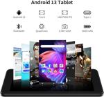 VASOUN 7 inch Tablet, Android 13, Tablet PC with 32GB, 1024x600 HD IPS Display, Quad Core Processor, Dual Camera, WIFI, Bluetooth, Portable Tablets PC (with case)