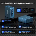 GEEKOM [2026 Ultra Quiet IT12 Mini PC Windows 11 Pro,with Intel i7-1280P (Up to 4.8GHz) 16GB High-Speed RAM (Up to 96GB)&1TB SSD, 4K@120Hz Quad Display/Dual USB4/6×USB for Video Editing/Graphic Design