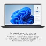 Dell 15 Laptop DC15255 15.6" FHD (1920 x 1080) 120Hz, AMD Ryzen 7 7730U Processor, AMD Radeon Graphics, 16GB DDR4 RAM, 1TB SSD, Windows 11 Home, Carbon Black