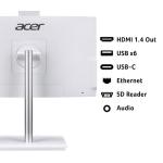 acer Aspire C24-1Y All-in-One Desktop PC - Intel Core i5-13420H, 16GB, 1TB SSD, Integrated Graphics, 23.8" Full HD, Windows 11, White