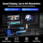 GEEKOM [2026 Ultra Quiet IT12 Mini PC Windows 11 Pro,with Intel i7-1280P (Up to 4.8GHz) 16GB High-Speed RAM (Up to 96GB)&1TB SSD, 4K@120Hz Quad Display/Dual USB4/6×USB for Video Editing/Graphic Design