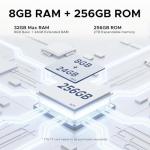 DOOGEE 2025 Newest Android 15 Tablet, Tab E3 Pro 13 Inch Tablet, 32GB+256GB/2TB, Helio G100 Octa-Core Android Tablets, 11000mAh/18W, Large Tablets with SIM Card Slot, 3.5mm Jack/5G WiFi/8+13MP, Gray