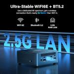 GEEKOM [2026 Ultra Quiet IT12 Mini PC Windows 11 Pro,with Intel i7-1280P (Up to 4.8GHz) 16GB High-Speed RAM (Up to 96GB)&1TB SSD, 4K@120Hz Quad Display/Dual USB4/6×USB for Video Editing/Graphic Design