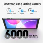 VASOUN 10 Inch Tablet with Case, Tablet PC Android 14 with 4GB(2+2GB Expand) RAM 32GB ROM,6000mAh Battery,1280 * 800 IPS,Dual Speaker,Dual Cameras,Type C(Grey)