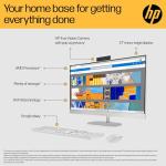 HP 27” All-in-One Desktop PC | AMD Ryzen 7 7730U Processor | 16 GB RAM | 512 GB SSD | AMD Radeon Graphics | FHD IPS Anti-Glare Display | Windows 11 Home | Dual Speakers | Shell White | 27-cr0000sa