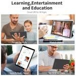 VASOUN 10 Inch Tablet with Case, Tablet PC Android 14 with 4GB(2+2GB Expand) RAM 32GB ROM,6000mAh Battery,1280 * 800 IPS,Dual Speaker,Dual Cameras,Type C(Grey)