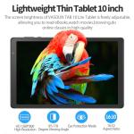 VASOUN 10 Inch Tablet with Case, Tablet PC Android 14 with 4GB(2+2GB Expand) RAM 32GB ROM,6000mAh Battery,1280 * 800 IPS,Dual Speaker,Dual Cameras,Type C(Grey)