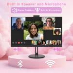 SUKOTOP 23.8-inch All-in-One Desktop Computer – Core i5-7300HQ (Up to 3.5GHz), 16GB RAM, 512GB SSD, With Retractable Privacy Webcam, Wi-Fi 6, Bluetooth 5.3, HDMI, VGA, USB 3.0, RJ45, Keyboard & Mouse